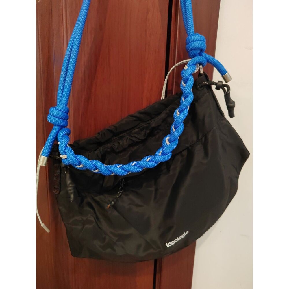 topologie Black Crossbody with Bright Blue Rope Strap - Picture 6 of 6